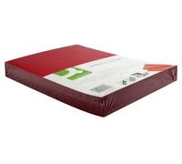 Q Connect - Copertine per rilegatura a spirale, formato A4, confezione da 100, colore: Rosso