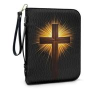 Copertina Protettiva for Bibbie, Libri Di Testo, Protezione Resistente Con Porta Penna Integrato, Copertina Leggera E Portatile for Quaderni Da Usare Tutti I Giorni, In Chiesa(Pattern A,30.5CM)