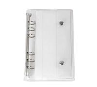 Copertina Raccoglitore Trasparente - Custodia Per Notebook Organizer In PVC Trasparente A6 A7 | Custodia Per Cartelle A Fogli Mobili A 6 Anelli | Chiusura Portafoto Per Album Di Ritagli, Diari