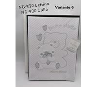 Copertina Ricamata Culla Lettino Nazareno Gabrielli In Puro Cotone 100%