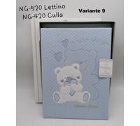 Copertina Ricamata Culla Lettino Nazareno Gabrielli In Puro Cotone 100%