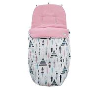 Copertina, Sacco Coperta, Sacco Custodia o Rivestimento compatibile con Bugaboo Ant. Tipis e piumi rosa cipria