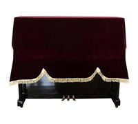 Copertina Tastiera Pianoforte Casa protettiva morbida verticale verticale anti -graffio Piano Piano Copertura in oro Velvet non slittata tastiera a prova di polvere universale Panno Tastiera Pianofort