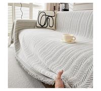 Copertina tessuta per divano Asciugamano for divano Coperta for aria condizionata morbida e confortevole Fodera decorativa Cuscino for universale for quattro stagioni(Light gray,180x260cm(70x102in))