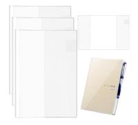 Copertina trasparente A5, adatta a Hobonichi Techo Cousin 2026 A5, compatibile con Midori, protezione per quaderni Stalogy (confezione da 3)
