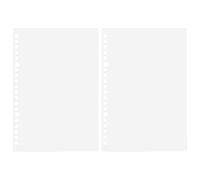 Copertina trasparente per notebook B5 20/26 anelli/fori Raccoglitore allentato Flessibile Impermeabile per Ufficio Casa Scuola Studente Proteggi Foglio Trasparente per Raccoglitore per Raccoglitori