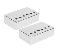 Copertine di Raccolta da 2 Pcs, Copertina di Nichel per Chitarra Elettrica da 2 Pezzi 50mm con Pickup Standard e Accessori per Strumenti Musicali da 52 Mm per Oro (SILVER)