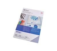 Copertine HiClear per rilegatura - A4 - 240 micron - trasparente - GBC - conf. 1