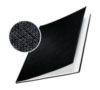Copertine Impressbind - rigide - 21 mm - finitura lino - nero - Leitz - scatola 10 pezzi