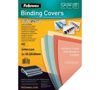 Copertine in PVC per Rilegatura Fellowes - A4 - 200 Micron - 5376102 (Trasparent