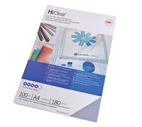 Copertine in PVC per Rilegatura Hi-Clear GBC - A4 - 180 Micron - CE011880E (Tras