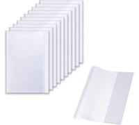 Copertine Libri Scolastici Trasparenti 10 pezzi, Autoadesive da Copertina Libri Regolabile per Notebook,Scuola,Casa,Ufficio Copertina Libri Regolabile Trasparenti (19 * 26cm)