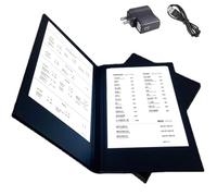 Copertine Luminose per Menu Ristorante Portamenu a Led, Display In Pelle Pu Ricaricabile Retroilluminato Pieghevole per Ristoranti, Bar e Caffetterie Page 2 A4