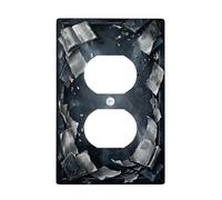 Copertine per prese elettriche duplex per libri, pagine scure mistiche strappate nessuna, in plastica nera, dimensioni standard, per prese elettriche per casa, soggiorno, camera da letto, bagno