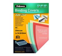 100 pz copertina per rilegatura trasparenti Clear PVC Covers - 150 Micron A4 Fellowes