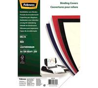 Copertine per rilegatrici FELLOWES Delta goffrate cartoncino rosso A4 250 g/m² conf. 100 pezzi - 5370305