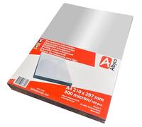Copertine per Rilegatura Trasparenti Albyco, Lucide, Formato A4, 0,30 mm, per 100 Pezzi, Copertine PVC