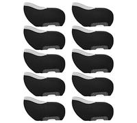 Copertine per testa di Putter 10pcs | Protettori in ferro in neoprene con vista - Attraverso la finestra | Compatibile a mano sinistra/destra | Copertine di Putter robuste per attrezzature (Black)