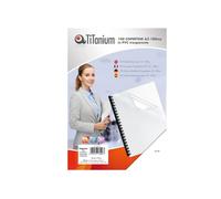 Copertine rilegatura - A3 - 180 micron - PVC - neutro trasparente - Titanium - scatola 100 pezzi
