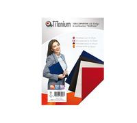 Copertine rilegatura - A3 - 250 gr - cartoncino goffrato - nero - Titanium - scatola 100 pezzi