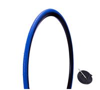 COPERTONCINO COLORATO 700X23C (23-622) + CAMERA VALVOLA PRESTA GOMMA SLICK FIXED