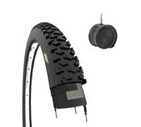 Ecovelò Copertone 24 x 1.95 (50-507) + Camera d'aria 24" Nera per MTB