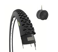 Ecovelò Copertone 24 x 1.95 (50-507) + Camera d'aria 24" Nera per MTB