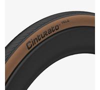 Copertone bici da corsa Cinturato Pirelli 700 Tubeless Compatibile ( Nero / Marrone / 700 x 28C (28-622) )