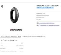 copertone Bridgestone 100/80 -16 SC F 50P TL nero