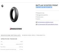 copertone Bridgestone 110/70 -16 SC F 52S TL nero