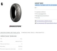 copertone bridgestone 130/70 -16 B02 61P TL G SH300 nero
