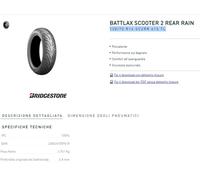 copertone Bridgestone 130/70 R16 SC2RR 61S TL nero