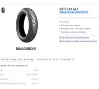 copertone Bridgestone 90/90 -21 A41F (54V) TL nero