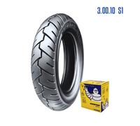 COPERTONE E CAMERA MICHELIN 3.00-10 S1 PER VESPA 50 SPECIAL - R L N