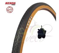 COPERTONE KENDA 26 X 1 3/8 + CAMERA PNEUMATICO STRADALE NEROPARA OLANDA FIXED