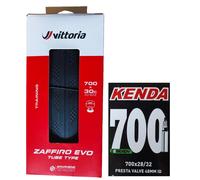 Copertone Vittoria zaffiro EVO Graphene 700x30 + Camera Kenda valvola presta 48m