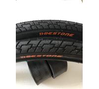 COPERTONI 26 X 1.75 deestone Slick Stradali nero+ 2 CAMERE MTB 26