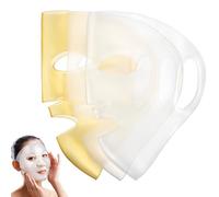 Copertura 3 Silicone Maschera Riutilizzabile Pezzi Viso | Ganci Auricolari, per Spa e Bagno, Rallenta L’evaporazione Dell’essenza