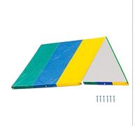 Copertura a baldacchino resistente agli strappi per parchi giochi con rivestimento argento 210D ombra per bambini scivoli scalatori & copertura del tetto del tempo del gioco