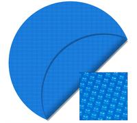 Copertura a bolle d'aria isotermica per piscina rotonda Ø 5m blu 120µ