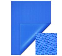 Copertura a bolle d'aria isotermica piscina rettangolare 4x6m blu 120µ