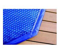 Copertura a bolle per piscina in legno - UBBINK - Rettangolare 350x650 - Blu - 400 micron