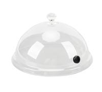Copertura a cupola per cloche per fumatori, coperchio per fumatore di whisky in plastica Trasparente infusore per fumo Coperchio per accessori cloche per piatti per bevande, (M21,5 cm)