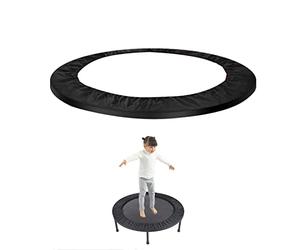 Copertura a molla per trampolino da 100 cm di ricambio, per mini trampolino, protezione a 3 strati, panno Oxford antivibrazione, facile da installare, ricambio per casa, palestra (nero)