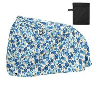 Copertura a pois blu navy vibrante per bici impermeabile cyclette copertura accessori bici