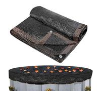 Copertura a rete fine per piscina, copertura a rete per piscina fuori terra, Copertura rotonda per fuori terra resistente, Coperta per spa per vasca idromassaggio all'aperto con occhie