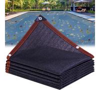Copertura a Rete Fogliare per Piscine,Copertura Rettangolare per piscina,rete per copertura Piscina Fuori Terra con Occhielli per Bloccare Foglie&Detriti,Resistente Allo Strappo(4x8m(13x26ft))