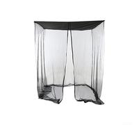 Copertura a rete per sedia a dondolo da esterno, parasole in rete extra large con chiusura a cerniera, resistente all'acqua, rete per sedia sospesa da giardino per patio, cortile, nero (205 x 125 x