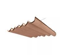 Copertura a vela retrattile per patio, impermeabile, per terrazza e portico, impermeabile, con filo scorrevole (0,6 x 5 m)