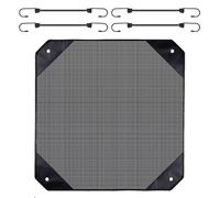 Copertura AC per apparecchiature esterne - Copertura centrale per condizionatori d'aria, rete protettiva nera regolabile, copertura finestra per condizionatori d'aria centrali esterni, unità AC, per